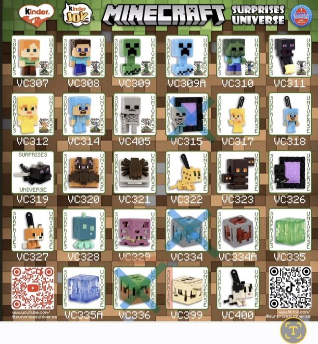 Играчки Minecraft Kinder Joy