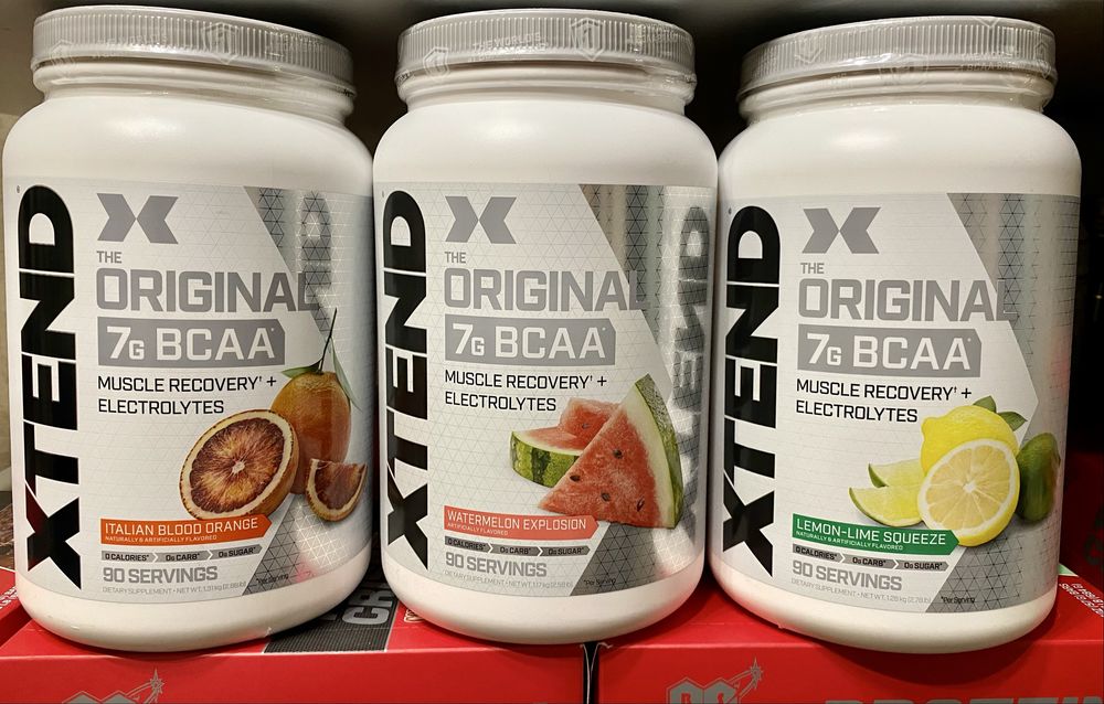 BCAA, Xtend, аминокислоты, креатин, цитруллин, 90 порций