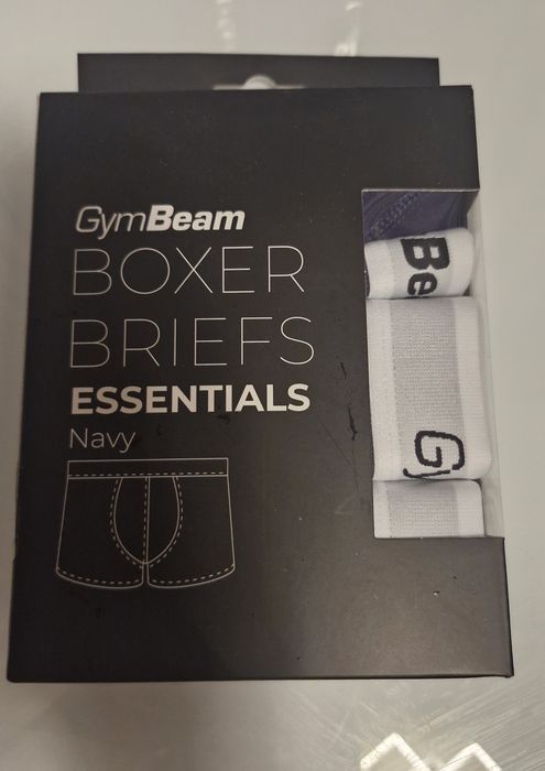 Boxeri pentru bărbați Essentials 3Pack Black - GymBeam