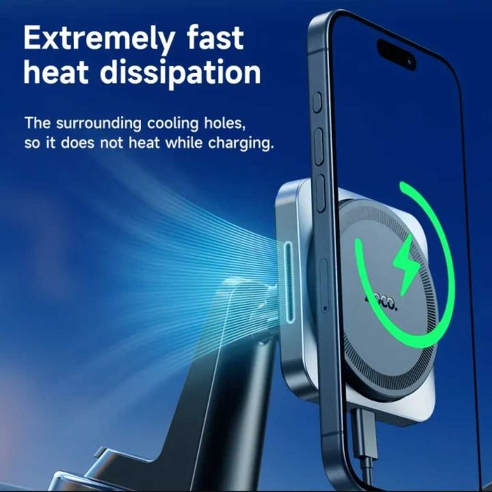 Hoco HW15 Speed Магнитный Авто Держатель MagSafe 15W For iPhone 14 15
