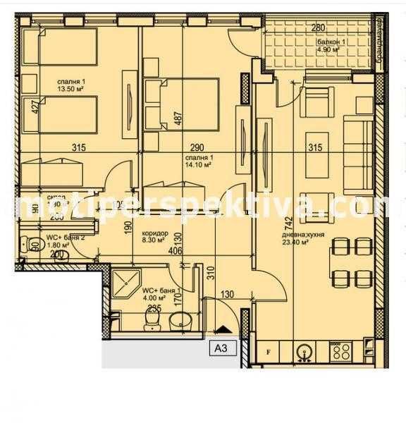 Продава се Тристаен апартамент в Пловдив, Кършияка - 100 кв.м за 867 €/кв.м - Снимка #3