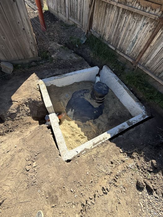 Montaj fose septice cu 3 etape de filtrare şi dren,Instalații sanitare