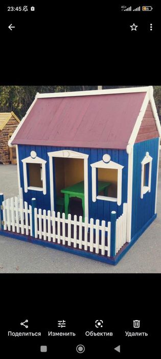 Детские домики из дерева