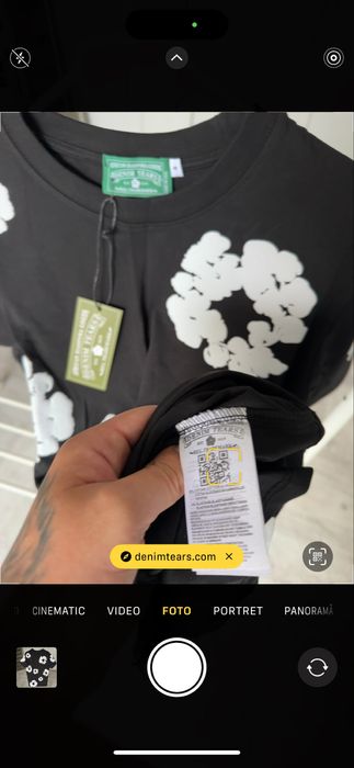 Tricou Denim Teara Off white Trapstar Amiri