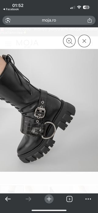 Ghete din piele naturală Moja Concept