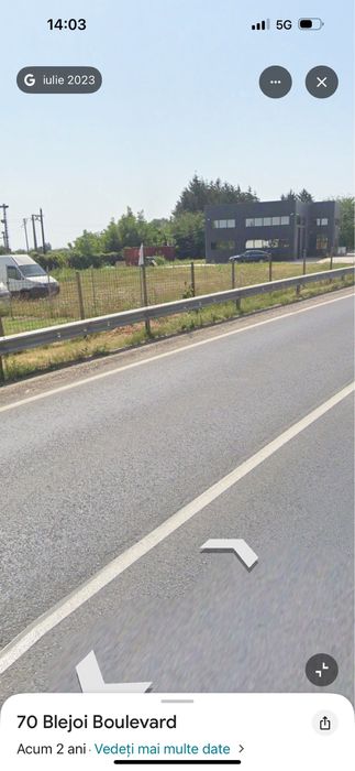 Inchiriez 750 mp de teren in Blejoi deschidere la principa 35 ml