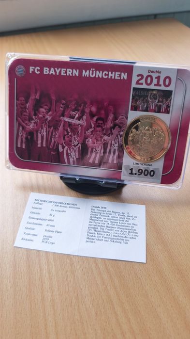 Колекционерски позлатени медали FC Bayern München – Ограничена серия (1900 бр.)