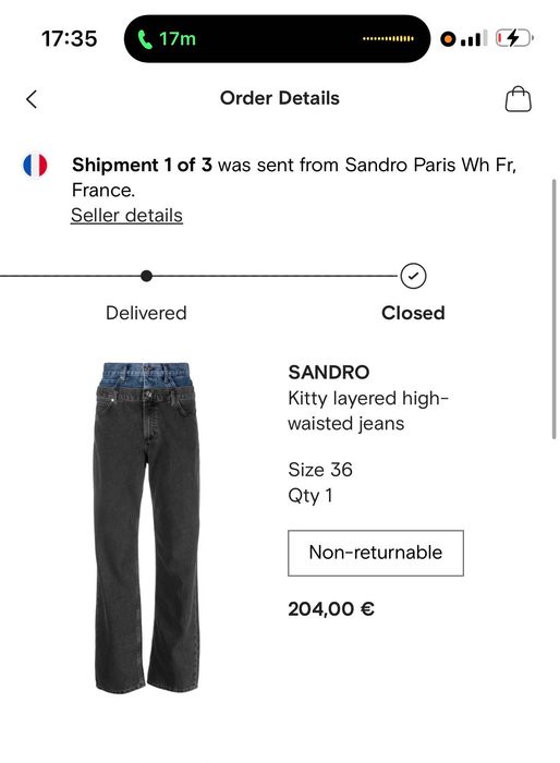 Черни дънки от Sandro