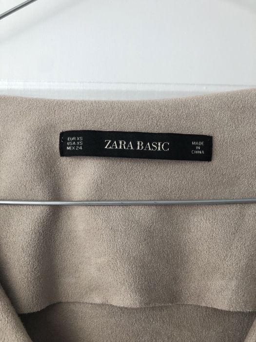 Rochie tip piele intoarsa Zara XS