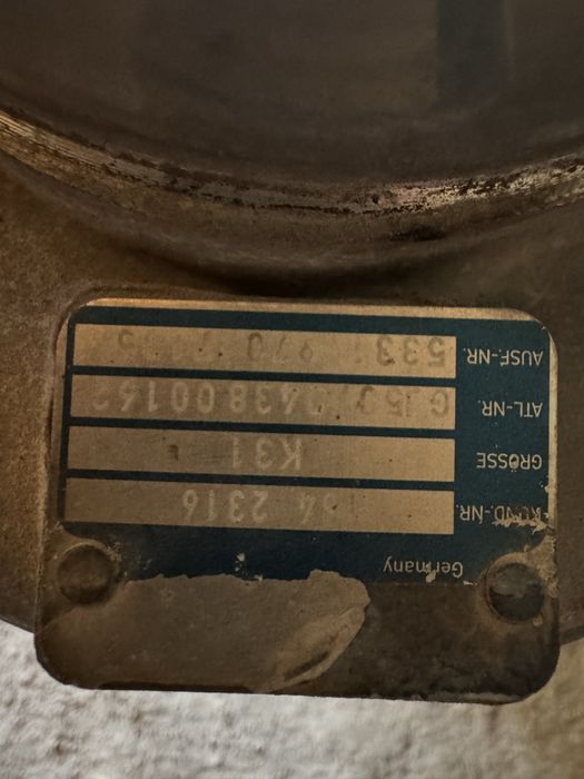 DAF95. 430 турбина рабочем состаяни