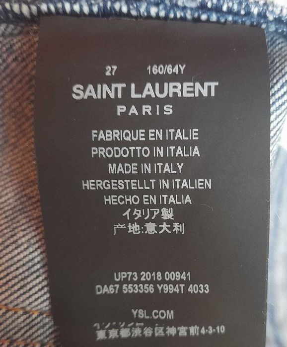 Saint Laurent джинсы скинни S (66-70см обхват талии) / Made in Italy