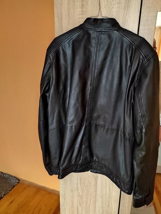 Мъжко кожено яке от естествена кожа - CALVIN KLEIN - XL - 110 euro