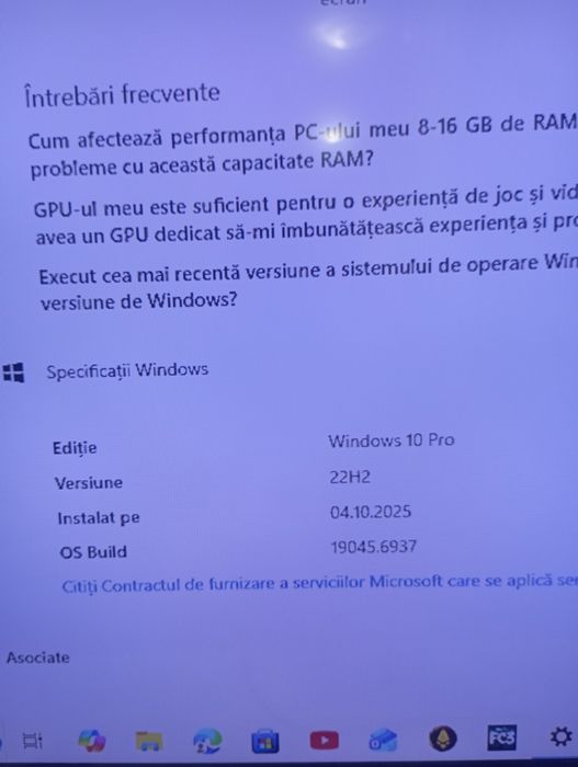 Desktop HP + Monitor + 12GB RAM – Ideal școală/office
