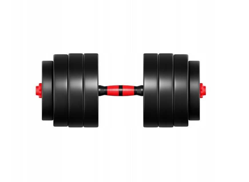 Set gantere reglabile, doua bare, 12 greutati