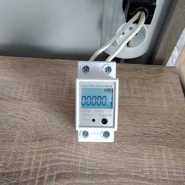 Монофазен електромер за DIN шина, 80A, 36мм