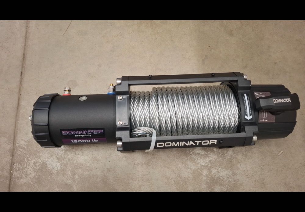 Troliu electric Dominator 15000 lb HD platforma 4x4 auto ( 6810kg )