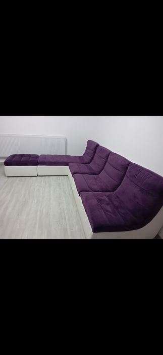 Coltar Staer cu 2 rânduri de huse. BEJ si MOV