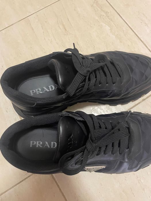 Prada Black leather sneakers
