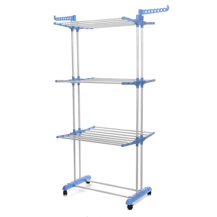 Uscator haine vertical, mobil si pliabil pentru rufe cu suport umerase