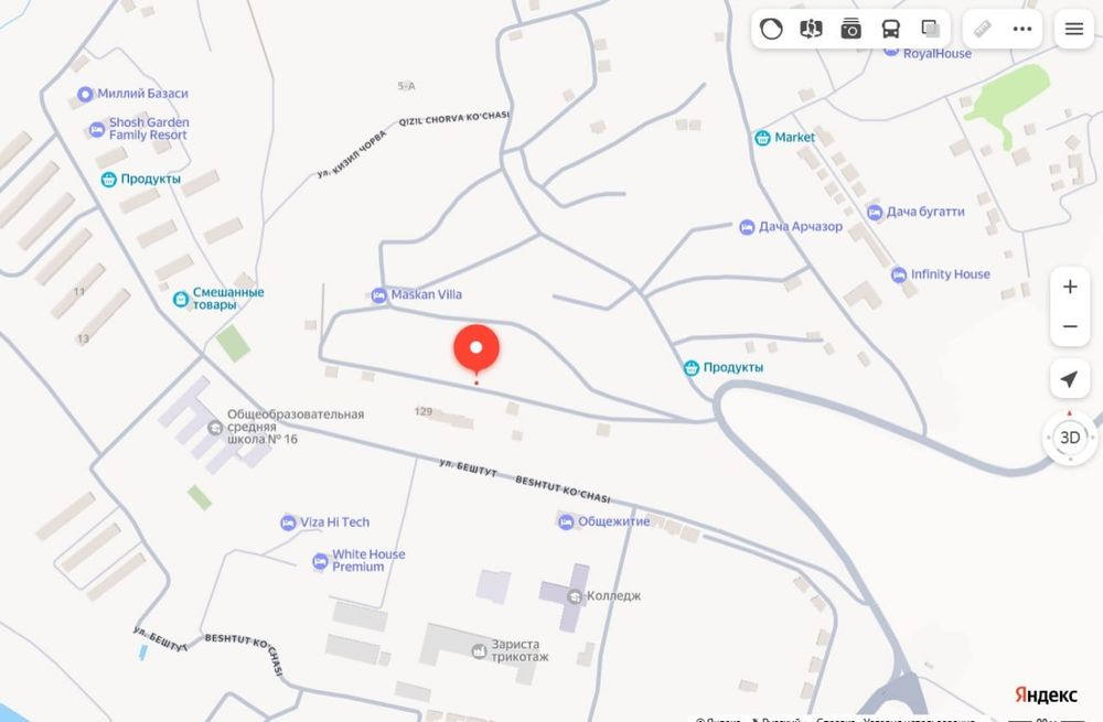 Чарвак участка сотилади 6,15 соток беш тут