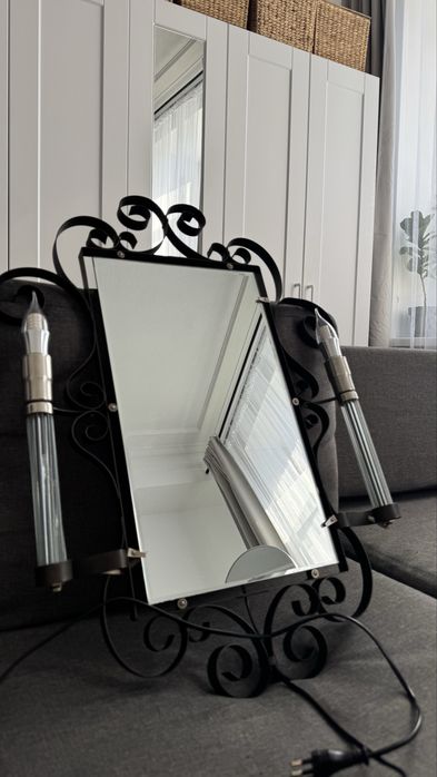 Зеркало винтажное СССР в металлической раме