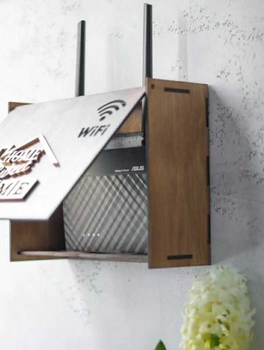 Декоративная полка для WiFi роутера.