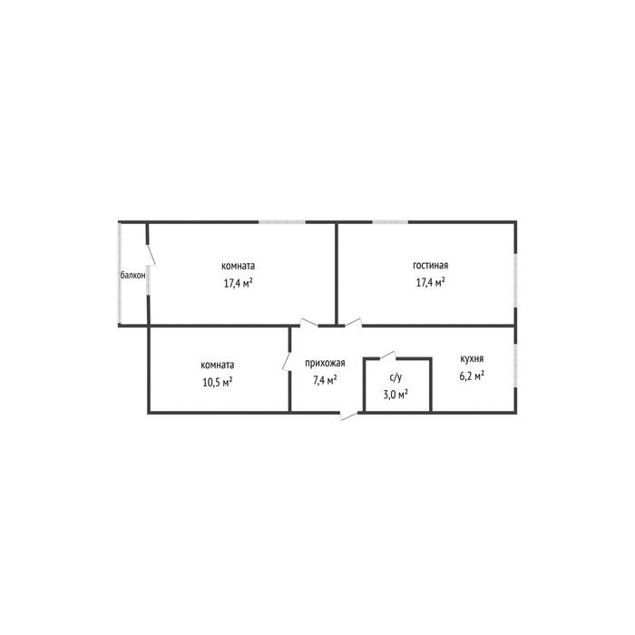 Продам 3-х комнатную квартиру в районе КЖБИ