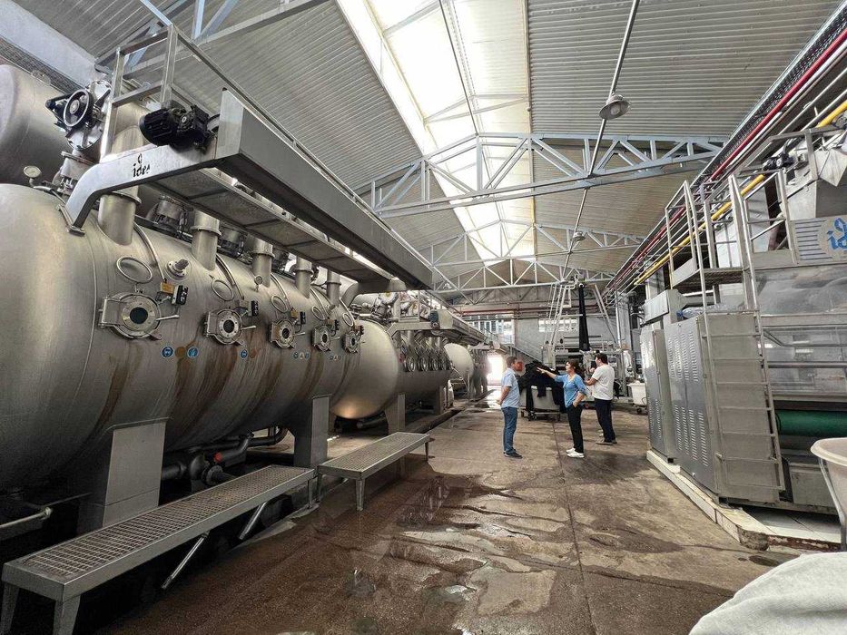 Машина для крашения полотна