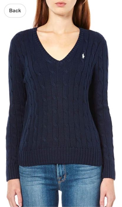 Дамки пуловер Polo Ralph Lauren, ХС, син