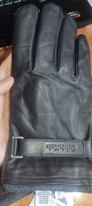 Перчатки кожа Calvin Klein Оригинал XL