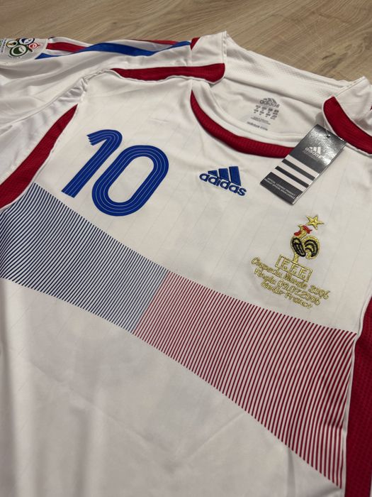 Tricou de fotbal Franta Nationala zinedine zidane 10 Adidas nou cu eticheta finala world cup 2006