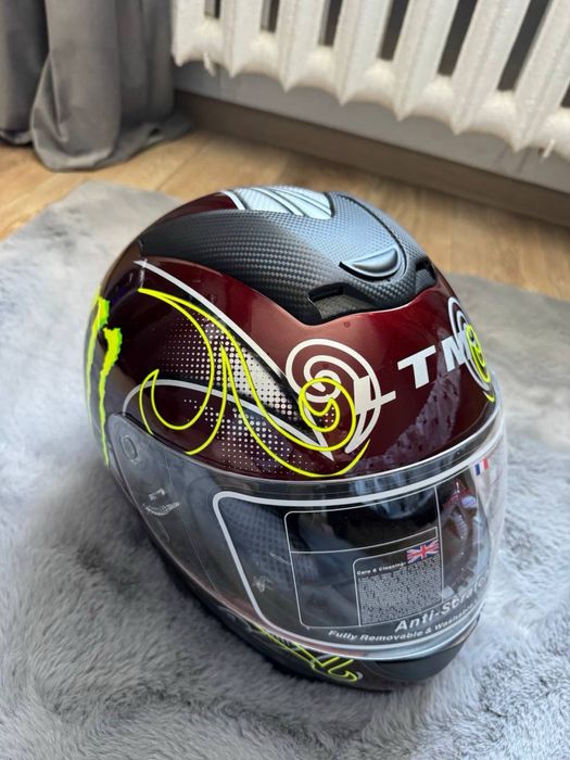 Мото шлем с перчятками