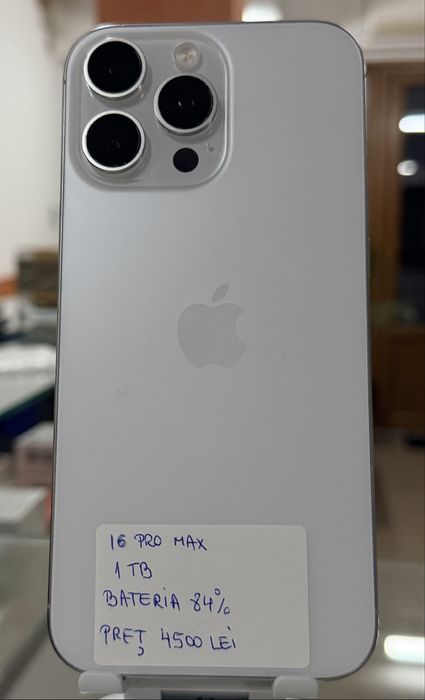 iPhone 16 Pro Max 1TB Preț 4500 lei fix