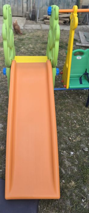 Leagăn cu tobogan copii