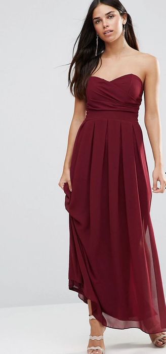 Rochie dama ASOS eveniment/ marime XS-S/culoare burgundy