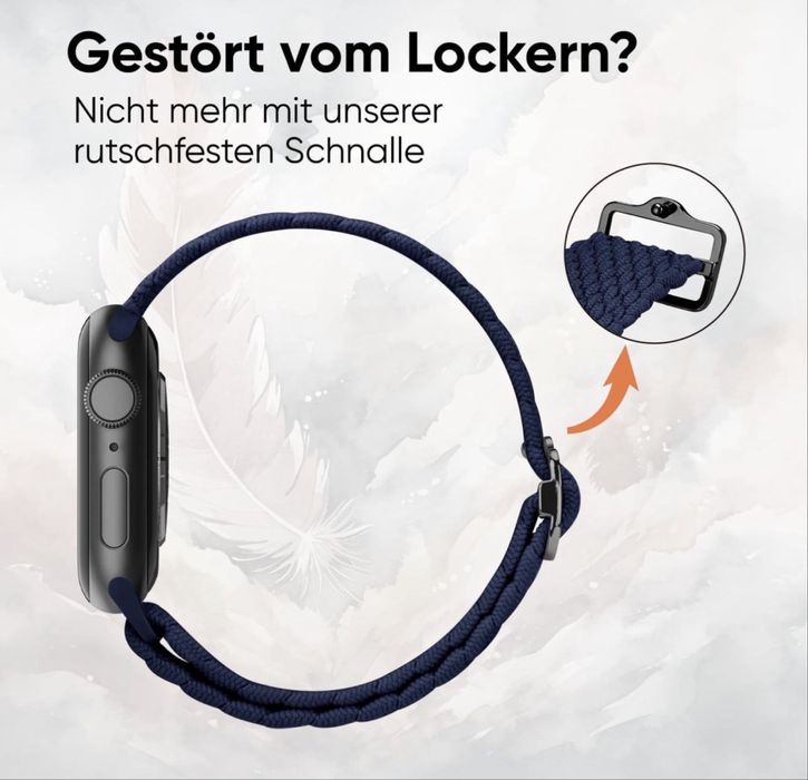 Curea Apple Watch nylon impletita albastru 38-42mm sport*