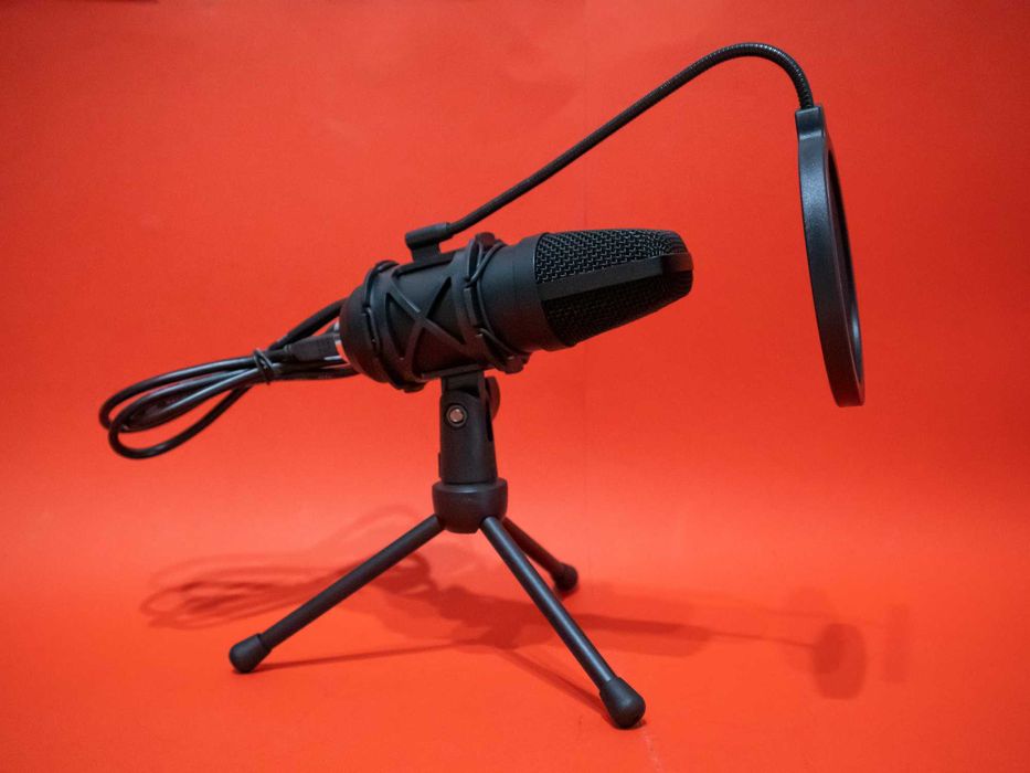 Sandberg Condenser USB Microphone 126-09 Кондензаторен Студиен Микрофон Стрийм Гейминг PC