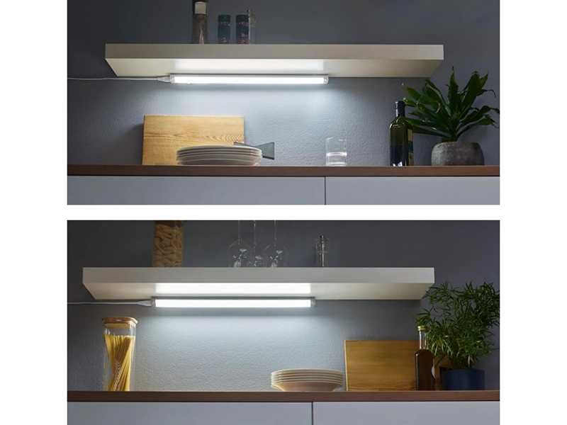 НОВИ! LED лампа за вграждане 3 цветни тона 54,7см ДВА цвята