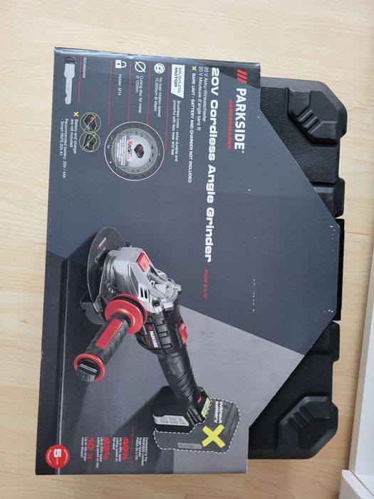 Нов Акумулаторен Безчетков Ъглошлайф Parkside Performance скорости