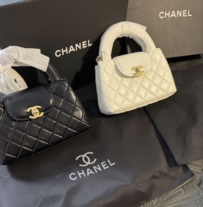 Chanel Kelly - бяла и черна