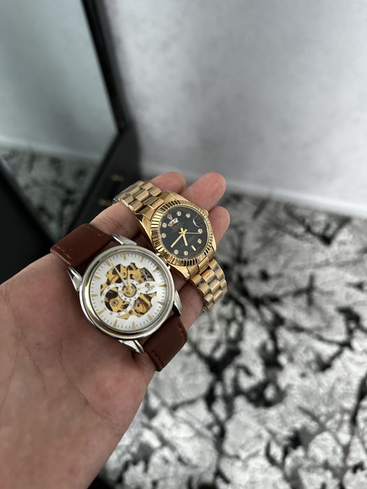 Часы хип хоп iced в стиле Petek Philippe и классические часы Rolex