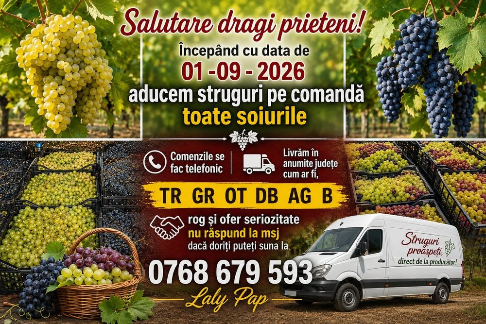 Struguri de vânzare