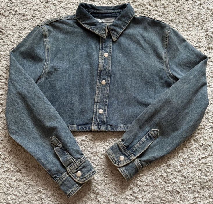 Джинсовая рубашка новая S