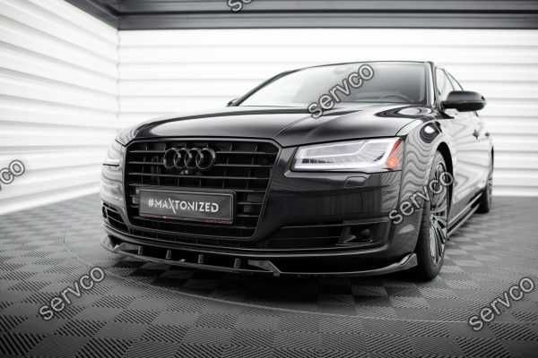 Prelungire splitter bara fata Audi A8 D4 Facelift 2013-2017 v2 Maxton
