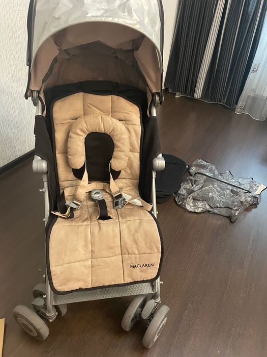 Carucior Maclaren Techno XLR negru+sac dormit+protecție ploaie+landou