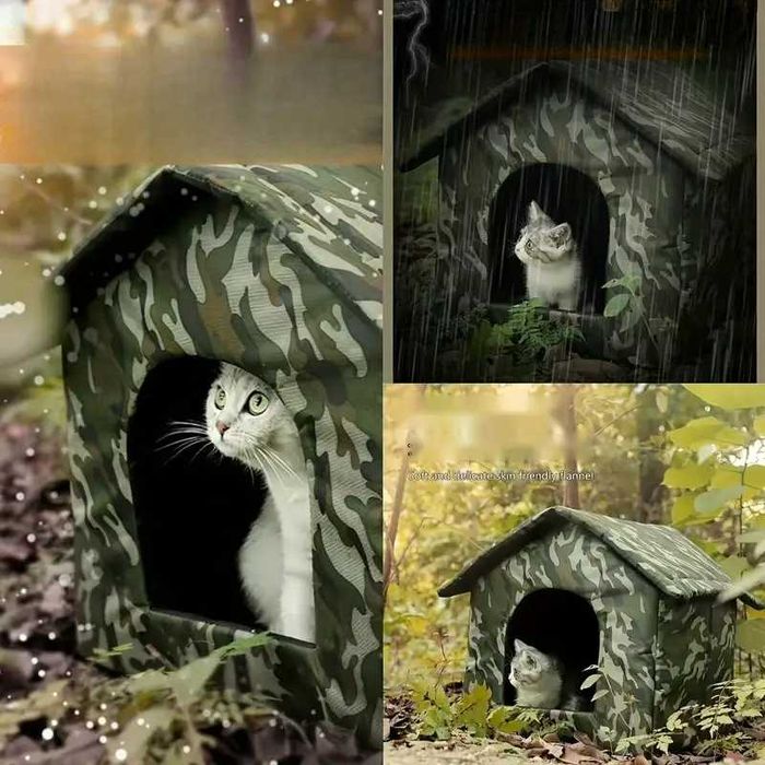 Водоустойчива къща, легло за домашни любимци на открито, кучета, котки