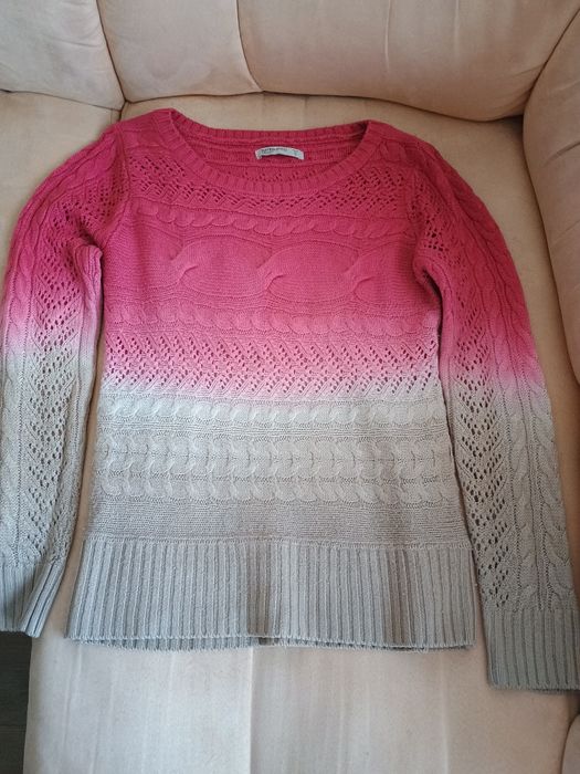 Плетен пуловер S