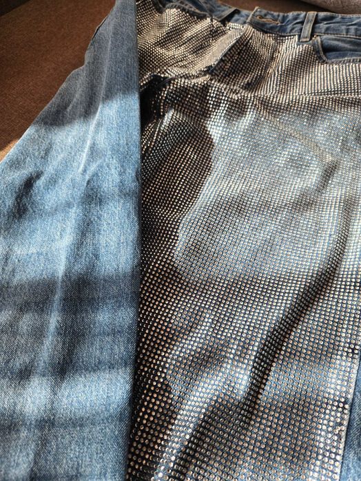 Дънки с камъни Pull&Bear