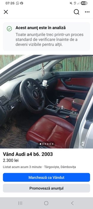 Vând audi  a4 b6