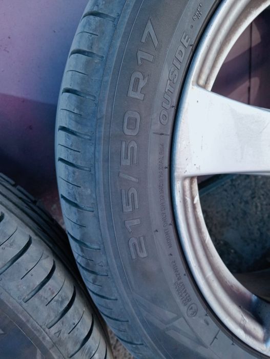 Jante aliaj pe R17 pt Ford_5 x 108, anvelope Goodyear DOT 2024